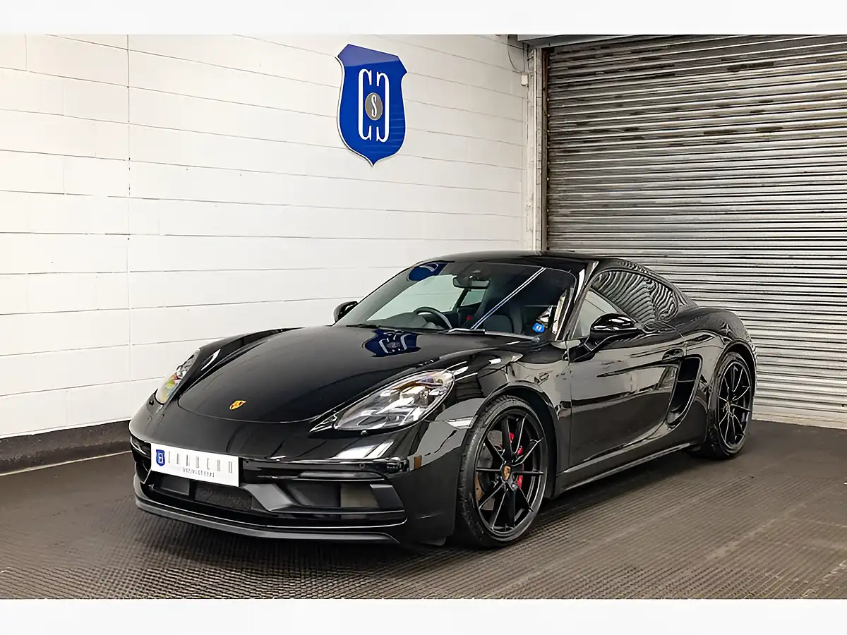 Used 2022 Porsche 718 Cayman Gts Black - Front View