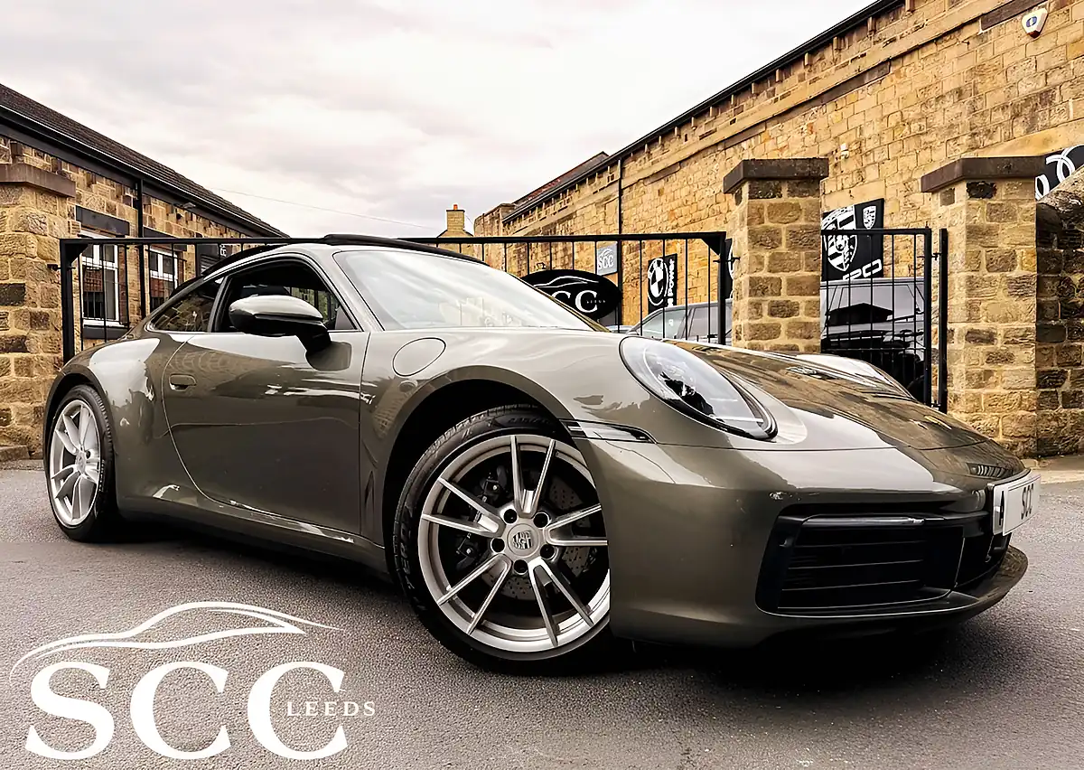 Used 2022 Porsche 911 Carrera Aventurine Green Metallic - Front View