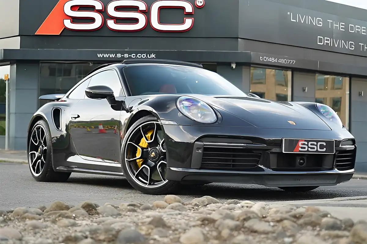 Used 2022 Porsche 911 Turbo S Black - Front View