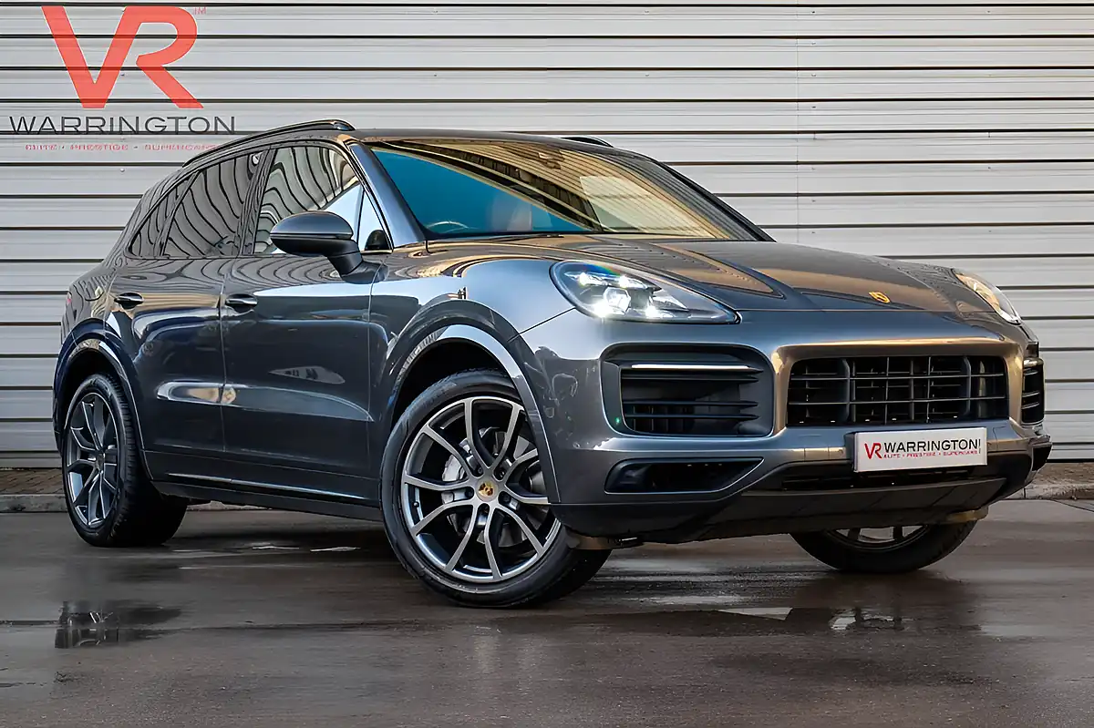 Used 2022 Porsche Cayenne Quartzite Grey - Front View