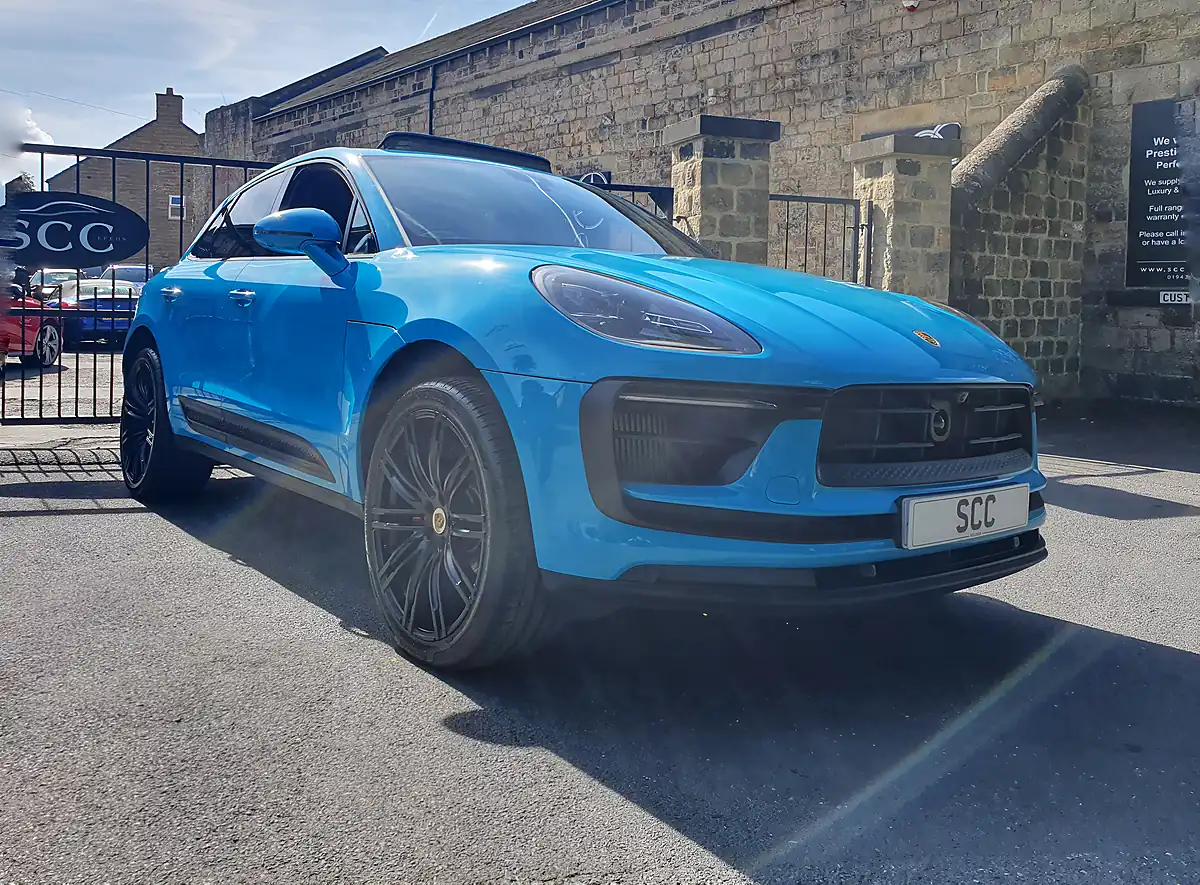 Used 2022 Porsche Macan S Miami Blue - Interior and Exterior details 15