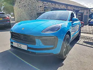 Used 2022 Porsche Macan S Miami Blue - Interior and Exterior details 5