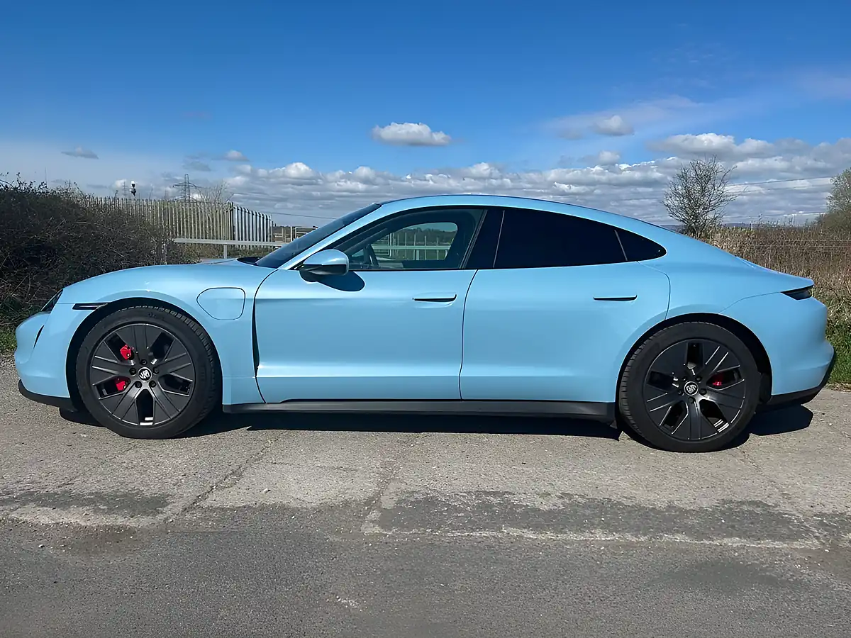 Used 2022 Porsche Taycan Performance Plus Blue - Interior and Exterior details 7