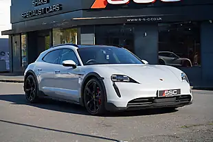 Used 2022 Porsche Taycan Performance Plus Cross Turismo Ice Grey Metallic - Interior and Exterior details 4