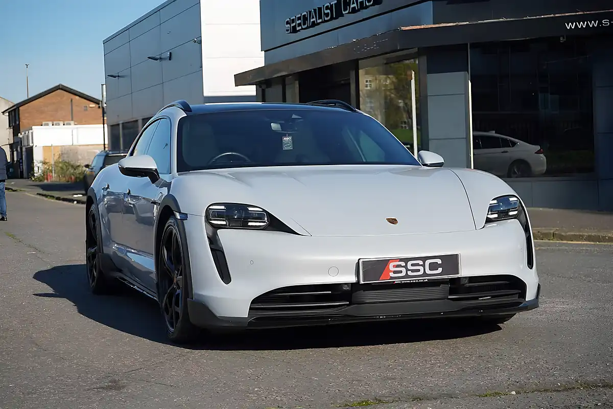 Used 2022 Porsche Taycan Performance Plus Cross Turismo Ice Grey Metallic - Interior and Exterior details 5
