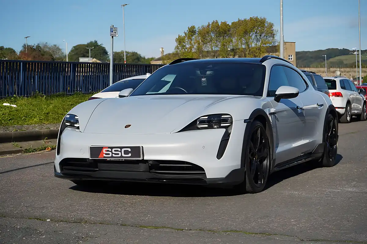 Used 2022 Porsche Taycan Performance Plus Cross Turismo Ice Grey Metallic - Interior and Exterior details 8