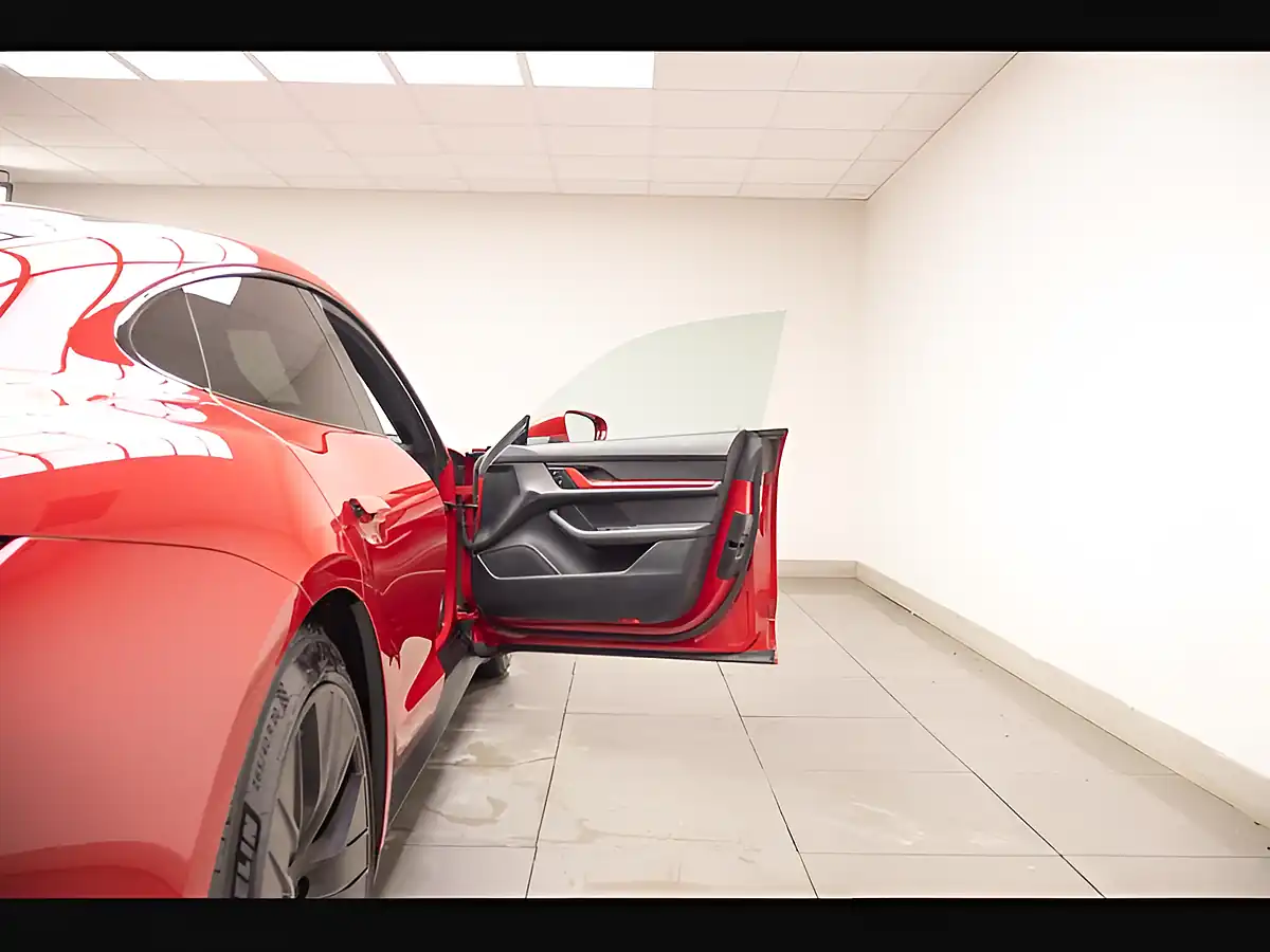 Used 2022 Porsche Taycan Performance Plus Red - Interior and Exterior details 14