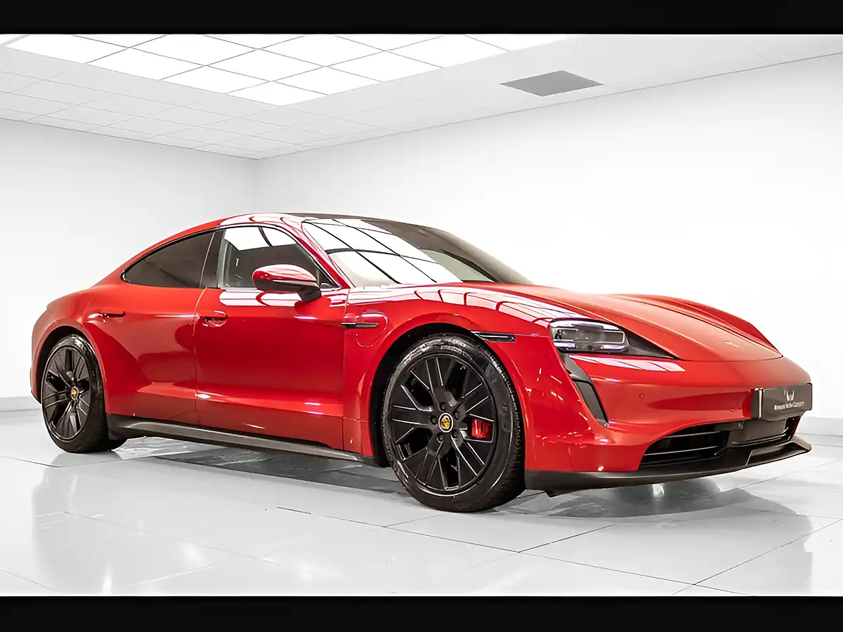 Used 2022 Porsche Taycan Performance Plus Red - Interior and Exterior details 2