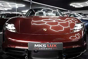 Used 2022 Porsche Taycan Performance Plus Red - Interior and Exterior details 5