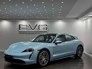 Used 2022 Porsche Taycan Performance Plus Sport Turismo Blue - Interior and Exterior details 4