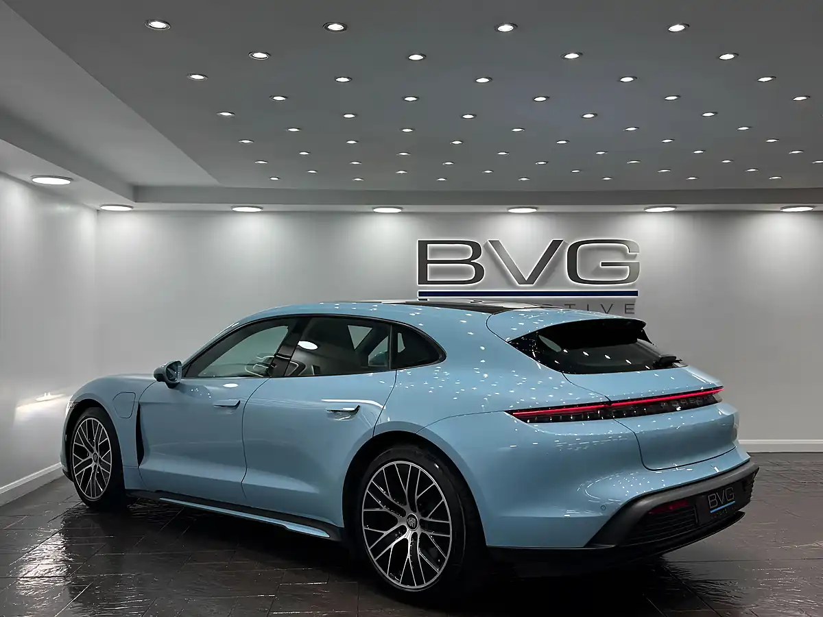 Used 2022 Porsche Taycan Performance Plus Sport Turismo Blue - Interior and Exterior details 6