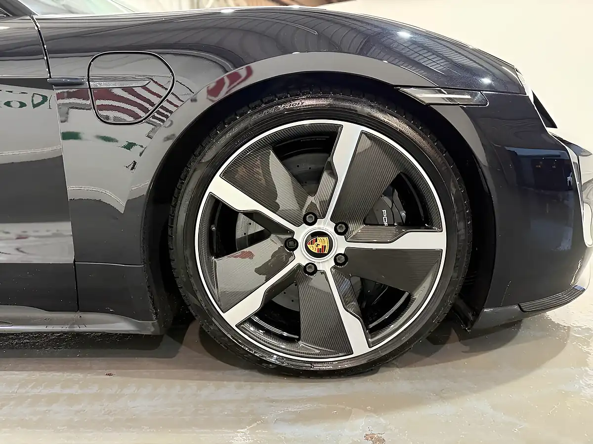 Used 2022 Porsche Taycan Turbo S Black - Interior and Exterior details 19