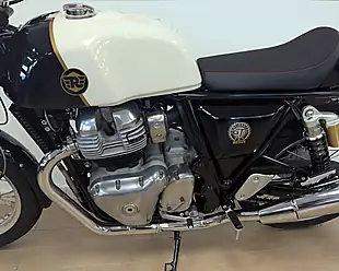 Used 2022 Royal Enfield Continental GT 650 White - Interior and Exterior details 9