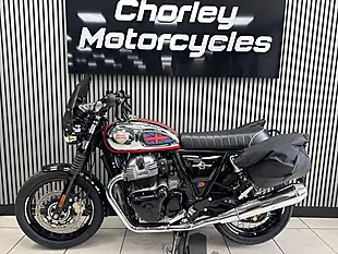 Used 2022 Royal Enfield Interceptor 650 Chrome Tank Silver/Red - Interior and Exterior details 2