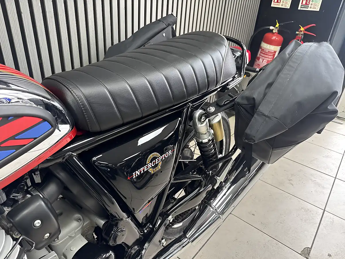 Used 2022 Royal Enfield Interceptor 650 Chrome Tank Silver/Red - Interior and Exterior details 6