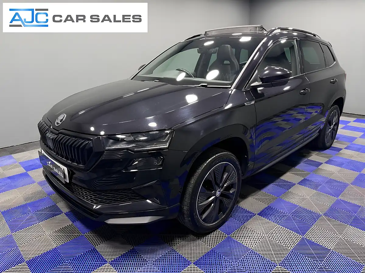 Used 2022 Skoda Karoq Sportline Black Magic Pearl Effect - Front View