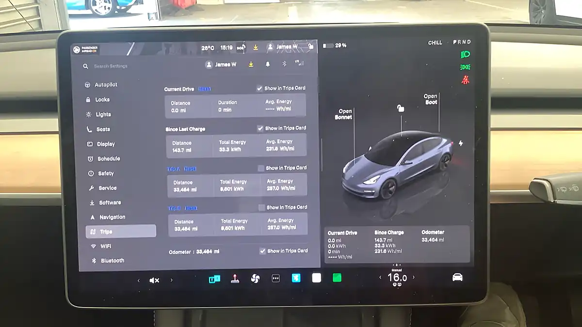 Used 2022 Tesla Model 3 Saloon Grey - Interior and Exterior details 10