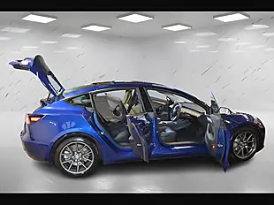 Used 2022 Tesla Model 3 Standard Range Plus Blue - Interior and Exterior details 10