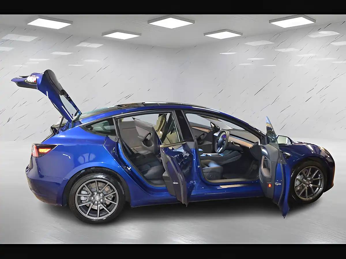 Used 2022 Tesla Model 3 Standard Range Plus Blue - Interior and Exterior details 10