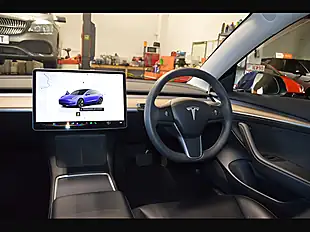 Used 2022 Tesla Model 3 Standard Range Plus Blue - Interior and Exterior details 17