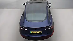 Used 2022 Tesla Model 3 Standard Range Plus Blue - Interior and Exterior details 12
