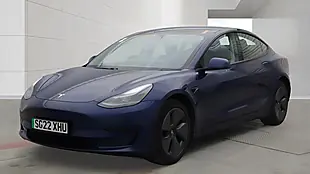 Used 2022 Tesla Model 3 Standard Range Plus Blue - Interior and Exterior details 5