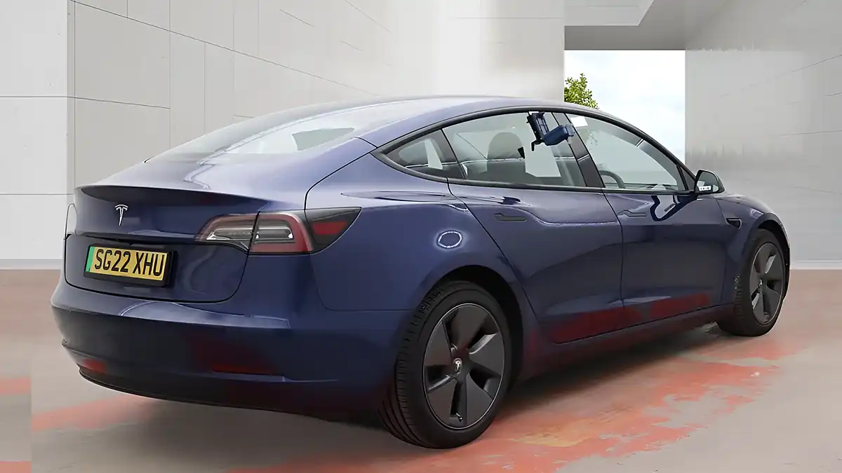 Used 2022 Tesla Model 3 Standard Range Plus Blue - Interior and Exterior details 7