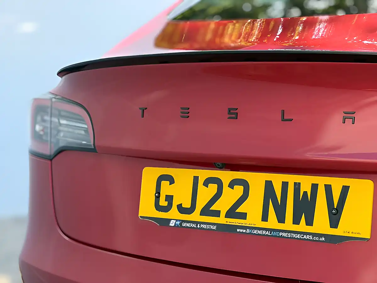 Used 2022 Tesla Model 3 Standard Range Plus Red - Interior and Exterior details 13