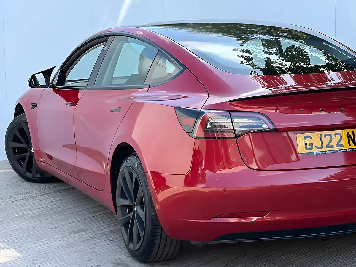 Used 2022 Tesla Model 3 Standard Range Plus Red - Interior and Exterior details 15