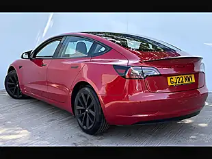 Used 2022 Tesla Model 3 Standard Range Plus Red - Interior and Exterior details 16