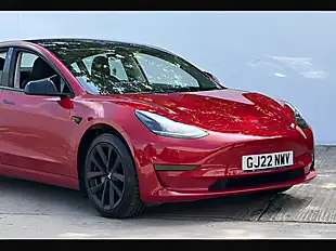 Used 2022 Tesla Model 3 Standard Range Plus Red - Interior and Exterior details 2