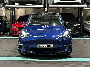 Used 2022 Tesla Model Y Long Range Blue - Interior and Exterior details 4