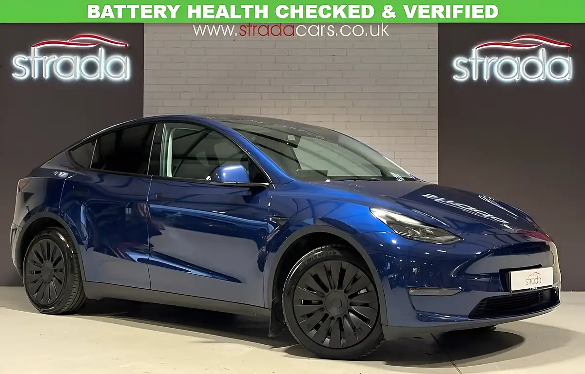 Used 2022 Tesla Model Y Long Range Blue - Front View