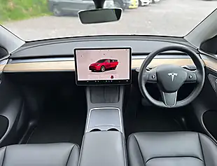Used 2022 Tesla Model Y Long Range Midnight Cherry Red - Interior and Exterior details 12
