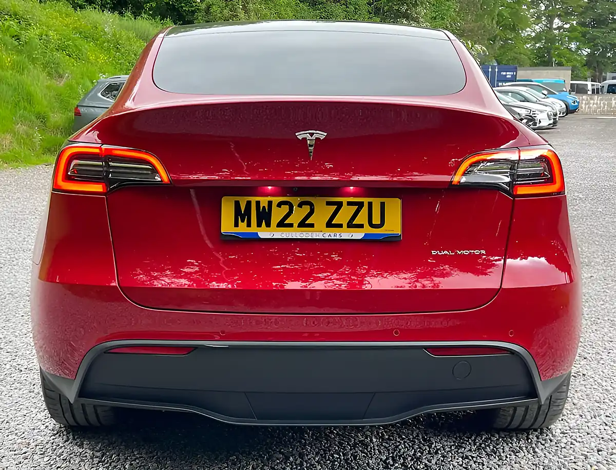 Used 2022 Tesla Model Y Long Range Midnight Cherry Red - Interior and Exterior details 4