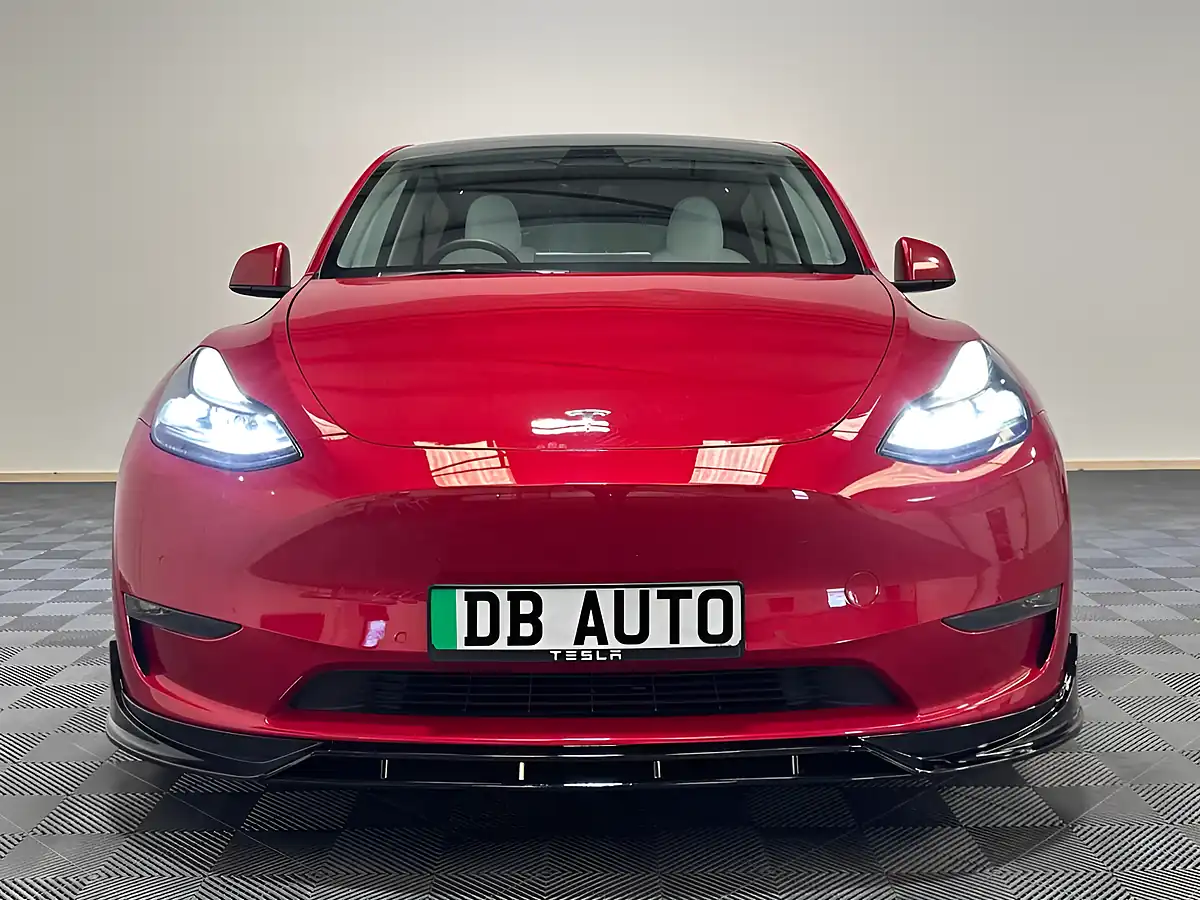 Used 2022 Tesla Model Y Long Range Red - Interior and Exterior details 10