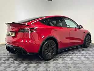 Used 2022 Tesla Model Y Long Range Red - Interior and Exterior details 12