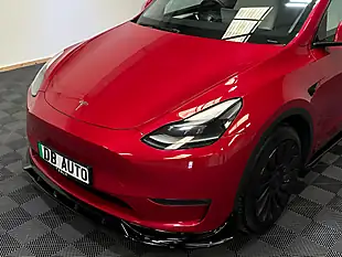 Used 2022 Tesla Model Y Long Range Red - Interior and Exterior details 14
