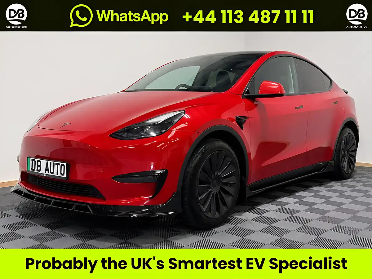 Used 2022 Tesla Model Y Long Range Red - Front View