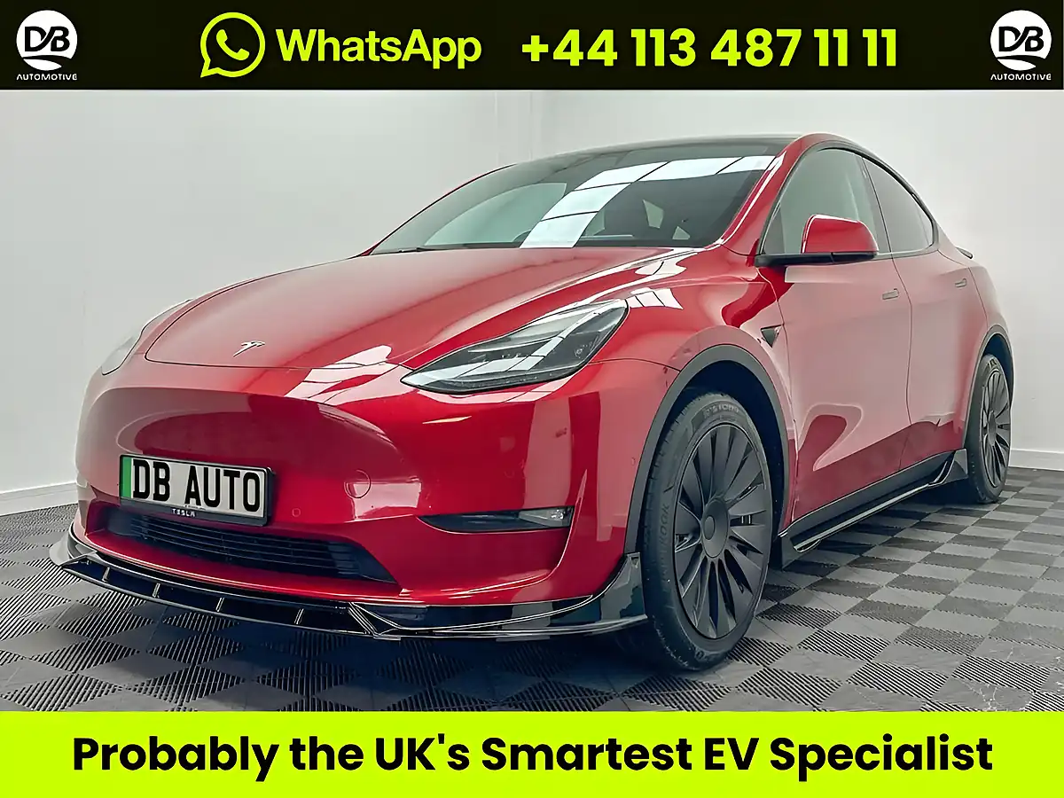 Used 2022 Tesla Model Y Long Range Red - Front View