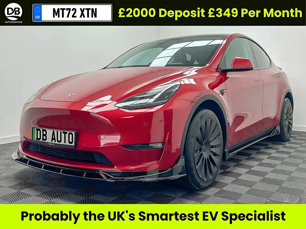 Used 2022 Tesla Model Y Long Range Red - Front View