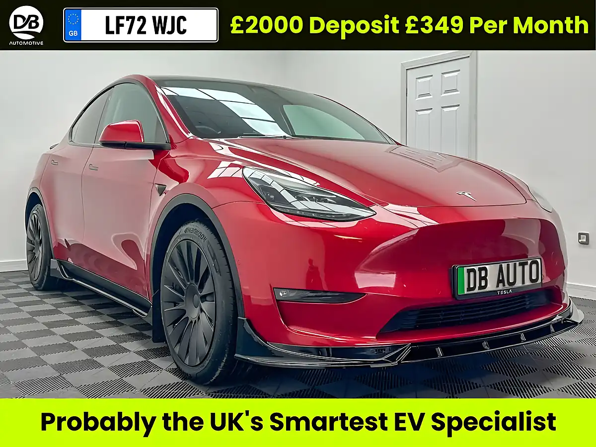 Used 2022 Tesla Model Y Long Range Red - Front View