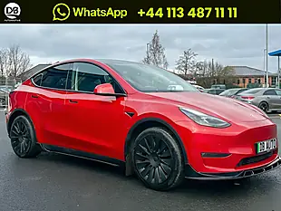 Used 2022 Tesla Model Y Long Range Red - Interior and Exterior details 11