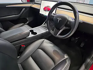 Used 2022 Tesla Model Y Long Range Red - Interior and Exterior details 10