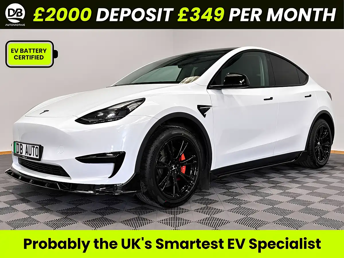 Used 2022 Tesla Model Y Long Range White - Front View