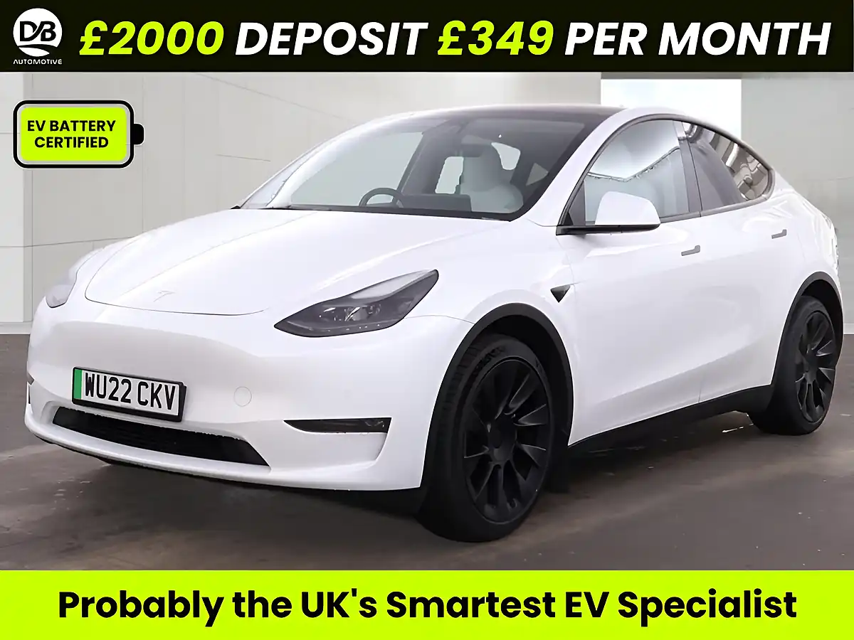 Used 2022 Tesla Model Y Long Range White - Front View
