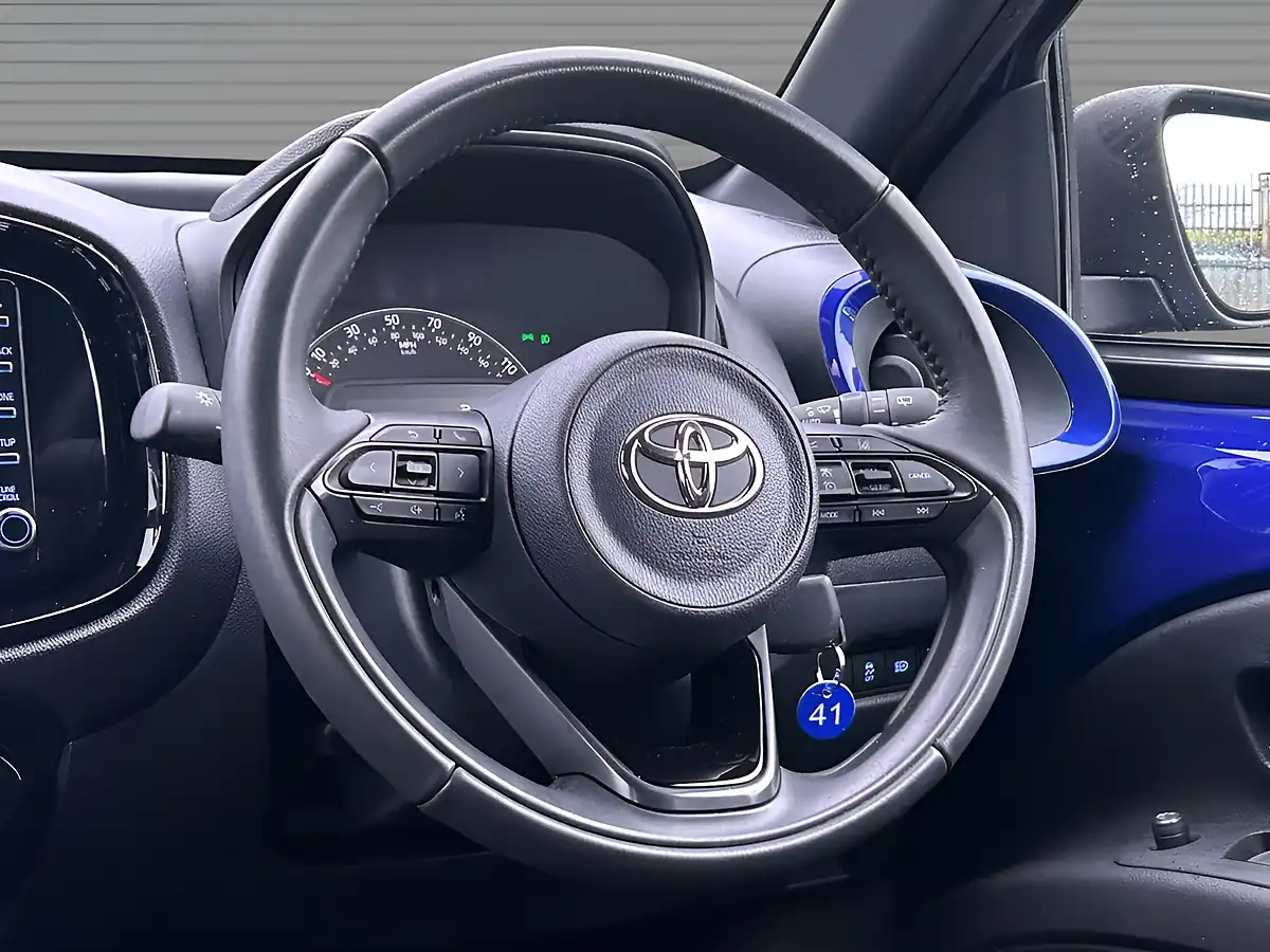 Used 2022 Toyota Aygo X Edge Juniper Blue With Black Roof - Interior and Exterior details 13