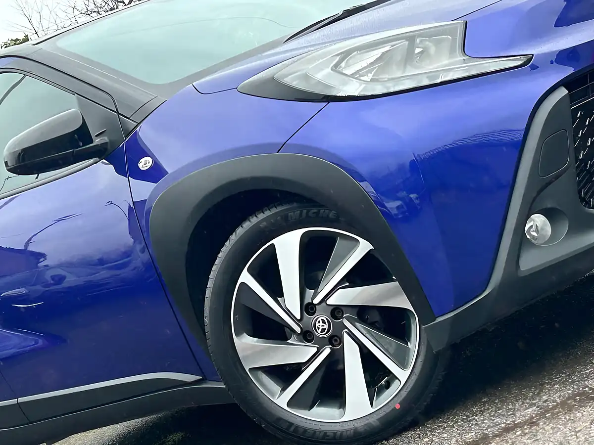Used 2022 Toyota Aygo X Edge Juniper Blue With Black Roof - Interior and Exterior details 16