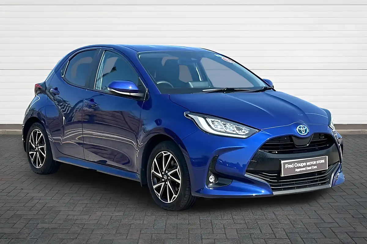 Used 2022 Toyota Yaris Design Blue - Front View