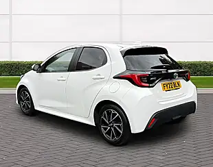 Used 2022 Toyota Yaris Design White With Black Highlights - Interior and Exterior details 3
